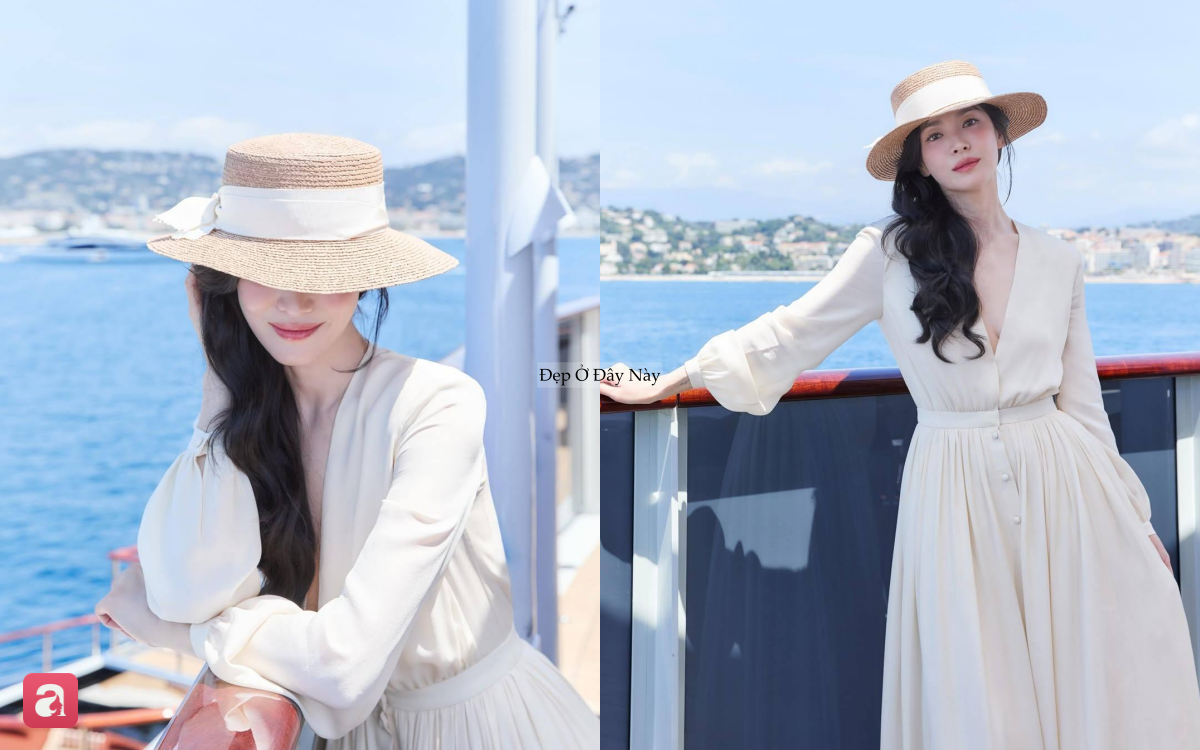 Song Hye Kyo vừa gợi cảm vừa thanh lịch với kiểu đầm "cứ giơ m&aacute;y l&ecirc;n l&agrave; c&oacute; ảnh đẹp" - Ảnh 4.