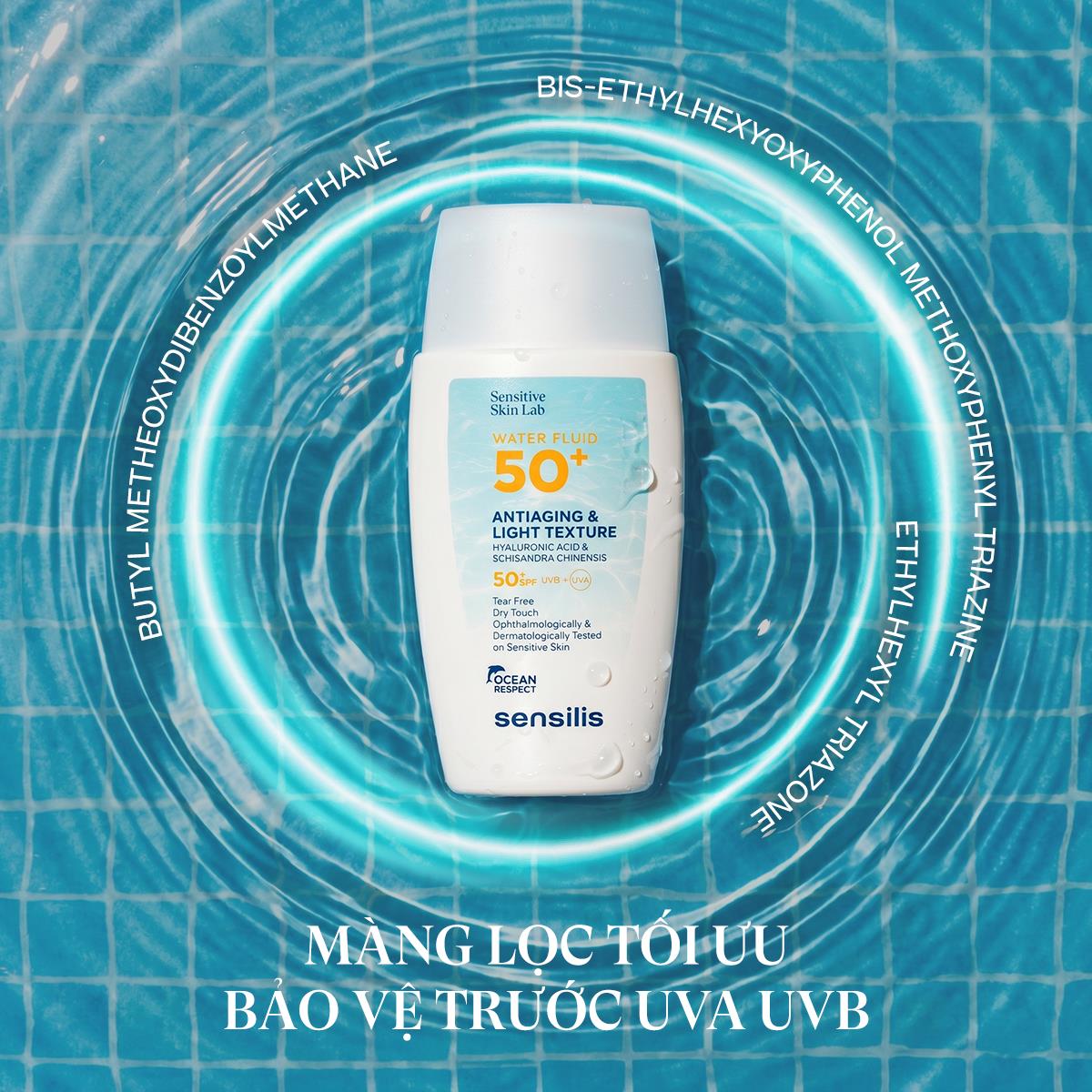 Sensilis Water Fluid 50+: Chống nắng chuẩn “Invisible Glow” được hội chị em săn lùng - Ảnh 2. Sensilis Water Fluid 50+: Chống nắng chuẩn “Invisible Glow” được hội chị em săn lùng - Ảnh 2.