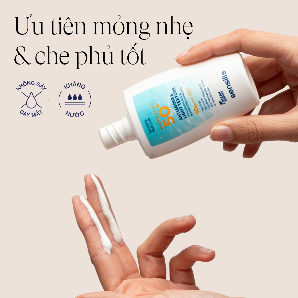 Sensilis Water Fluid 50+: Chống nắng chuẩn “Invisible Glow” được hội chị em săn lùng - Ảnh 4. Sensilis Water Fluid 50+: Chống nắng chuẩn “Invisible Glow” được hội chị em săn lùng - Ảnh 4.