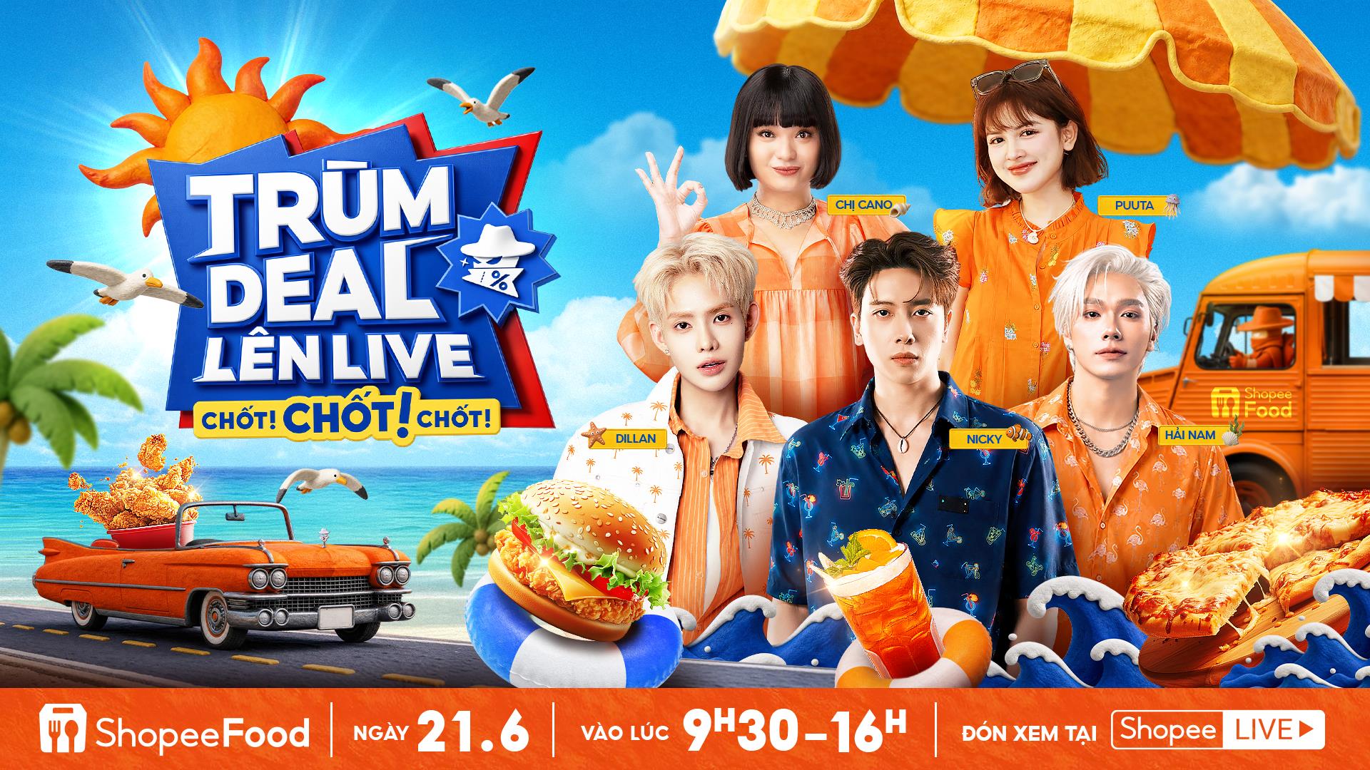 Cuốn kh&ocirc;ng lối tho&aacute;t: Loạt deal giải nhiệt giảm 50% chỉ c&oacute; trong livestream 21/6 của ShopeeFood - Ảnh 2.