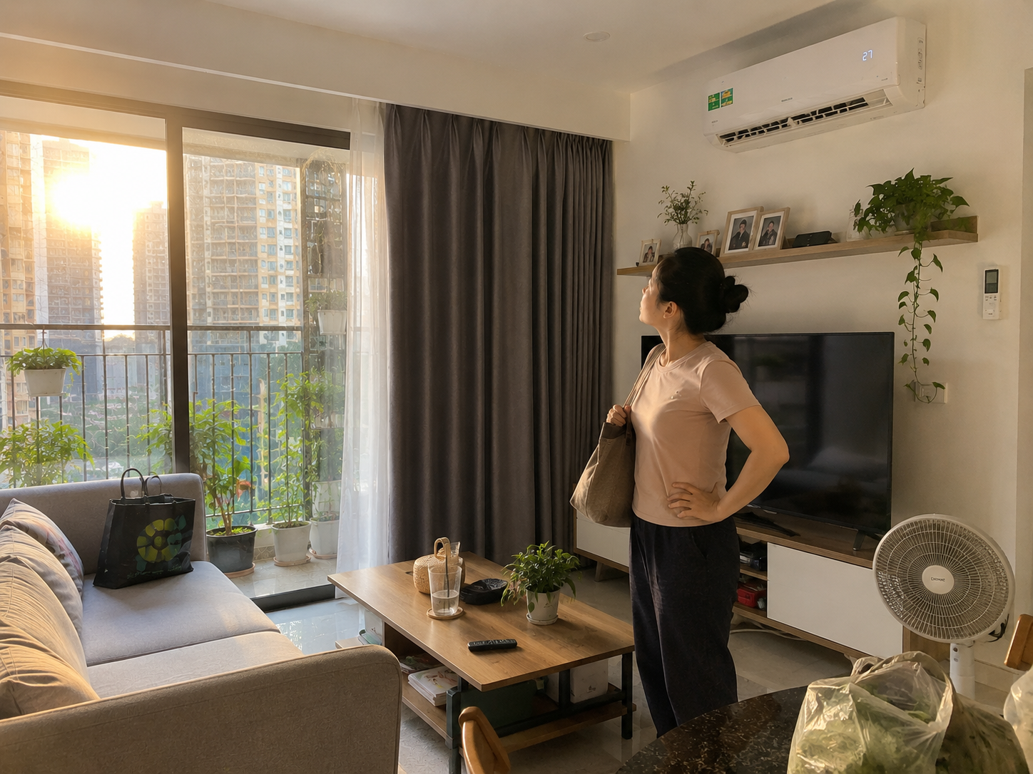 Người sống ở chung cư đang truyền nhau mẹo &ldquo;l&agrave;m m&aacute;t 2 lớp&rdquo;: Điều h&ograve;a kh&ocirc;ng phải chạy hết c&ocirc;ng suất- Ảnh 1.