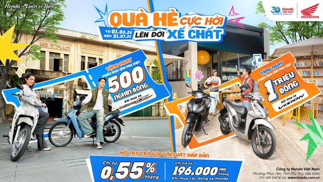 Chào hè rực rỡ với ưu đãi hấp dẫn từ chương trình khuyến mại “Quà hè cực hời - Lên đời xế chất” - Ảnh 1. Chào hè rực rỡ với ưu đãi hấp dẫn từ chương trình khuyến mại “Quà hè cực hời - Lên đời xế chất” - Ảnh 1.