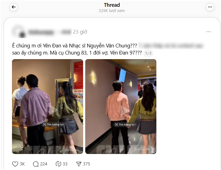 Y&ecirc;n Đan lộ ảnh nắm tay t&igrave;nh tứ với bố đơn th&acirc;n nổi tiếng showbiz, hơn nhau cả con gi&aacute;p - Ảnh 1.