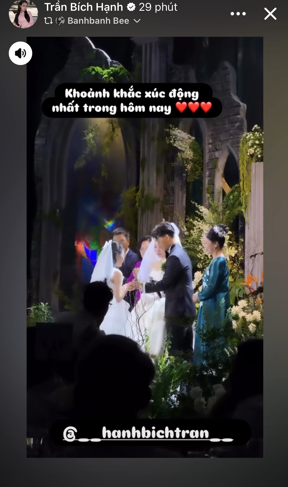 Trần B&iacute;ch Hạnh c&ocirc;ng khai con ri&ecirc;ng tại đ&aacute;m cưới, Văn Thanh tuy&ecirc;n bố: &ldquo;Ba sẽ lu&ocirc;n ở b&ecirc;n bảo vệ v&agrave; y&ecirc;u thương hai mẹ con&rdquo;- Ảnh 6.