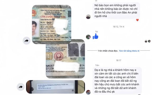 Lao động Việt bị bắt giữ, đ&ograve;i 400 triệu đồng tiền chuộc tại Đ&agrave;i Loan: Gia đ&igrave;nh nhận loạt video tra tấn, hoảng loạn khi nhận "tối hậu thư"- Ảnh 1.