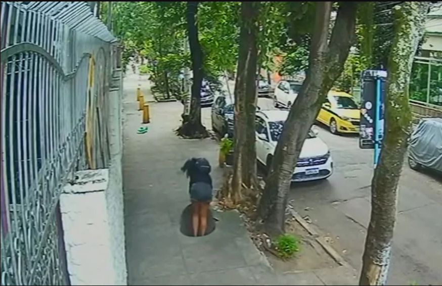 Chỉ đi thêm một bước, người phụ nữ đột ngột biến mất trước mắt mọi người: Đoạn clip ghi lại gây ám ảnh! - Ảnh 1.