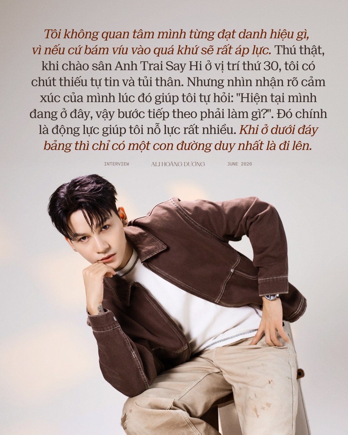 Ali Ho&agrave;ng Dương: C&ocirc;ng ch&uacute;ng hay n&oacute;i t&ocirc;i &ldquo;dựa hơi&rdquo;, nhưng những người th&agrave;nh đạt rất nhạy b&eacute;n- Ảnh 3.