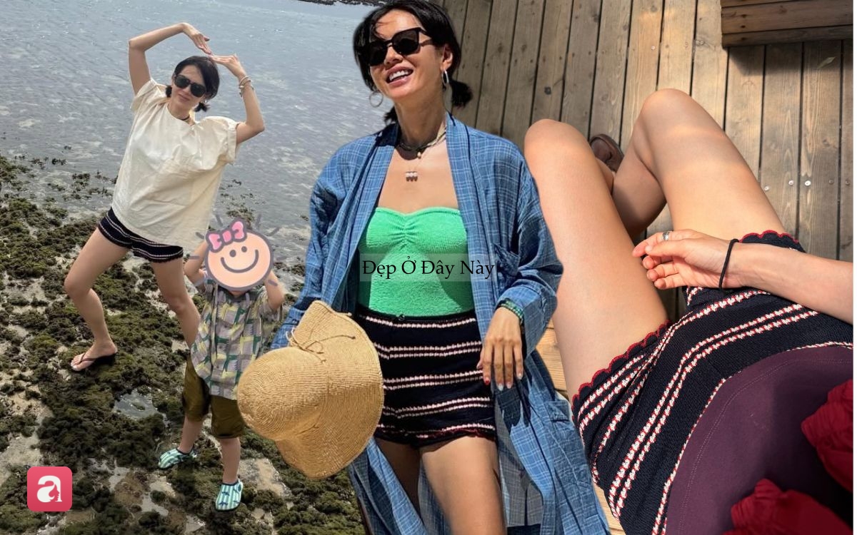 Son Ye Jin diện "đồ cũ" đi biển, l&ecirc;n đồ th&ocirc;ng minh khiến ai cũng muốn bắt chước theo - Ảnh 1.