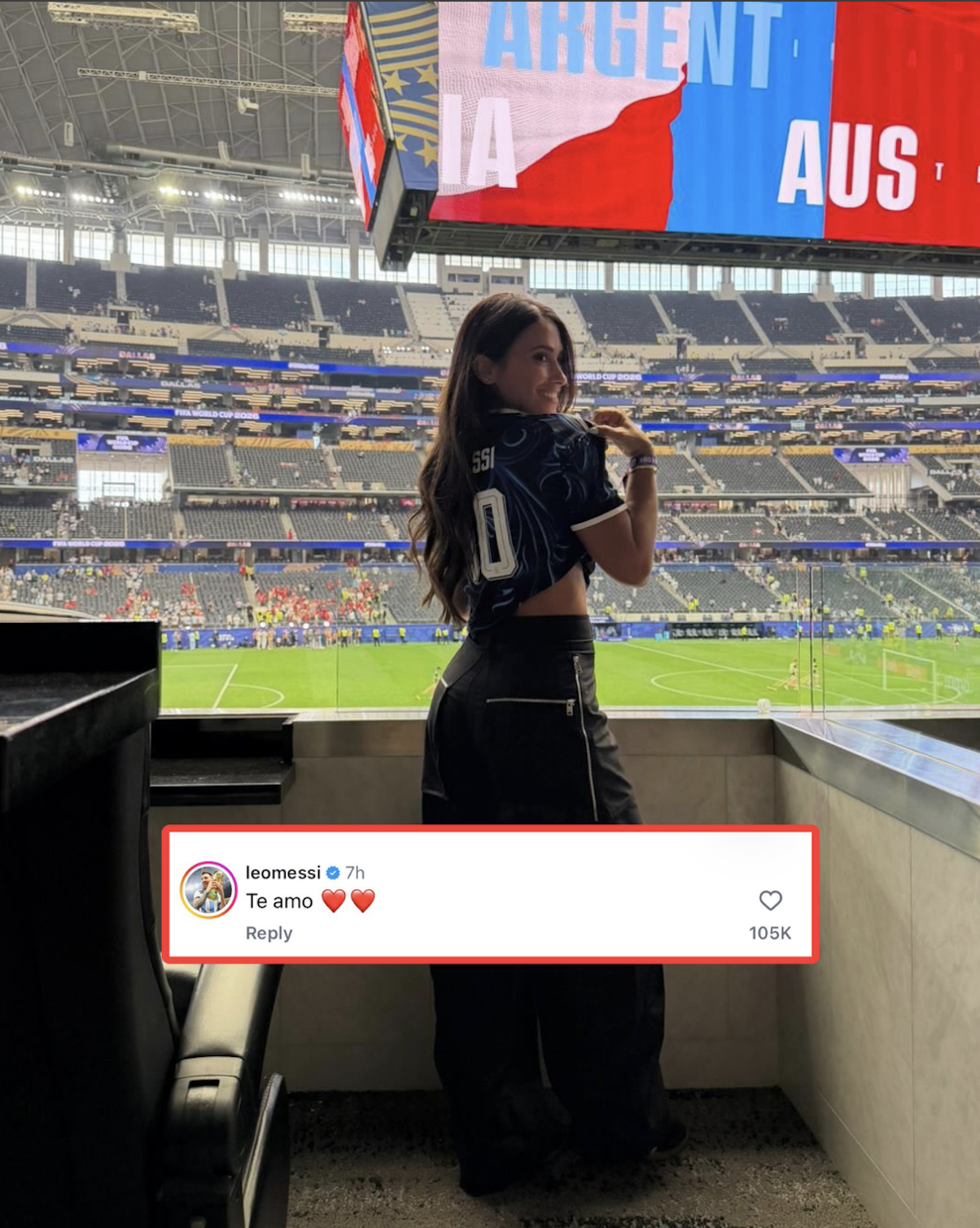 Messi tranh thủ n&oacute;i y&ecirc;u vợ c&ograve;n vợ anh th&igrave; tranh thủ "kiếm tiền" trong b&agrave;i đăng nổi nhất c&otilde;i mạng l&uacute;c n&agrave;y- Ảnh 1.
