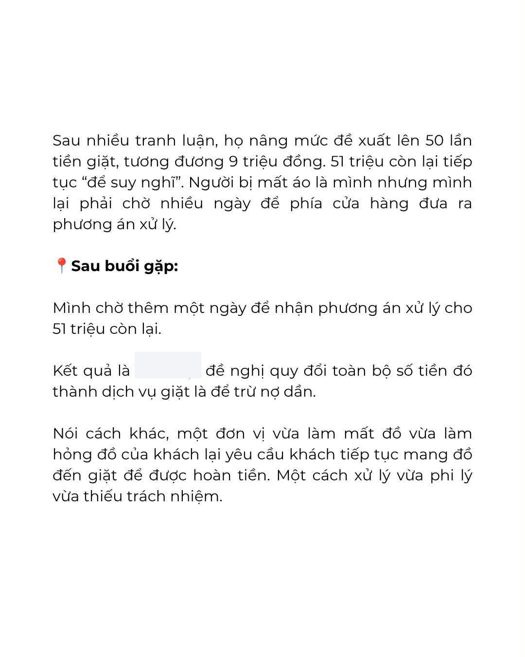 Drama kh&aacute;ch tố tiệm giặt H&agrave; Nội l&agrave;m mất 2 &aacute;o hiệu 60 triệu, &aacute;o kho&aacute;c LV 150 triệu cũng gặp sự cố thảm thương- Ảnh 6.
