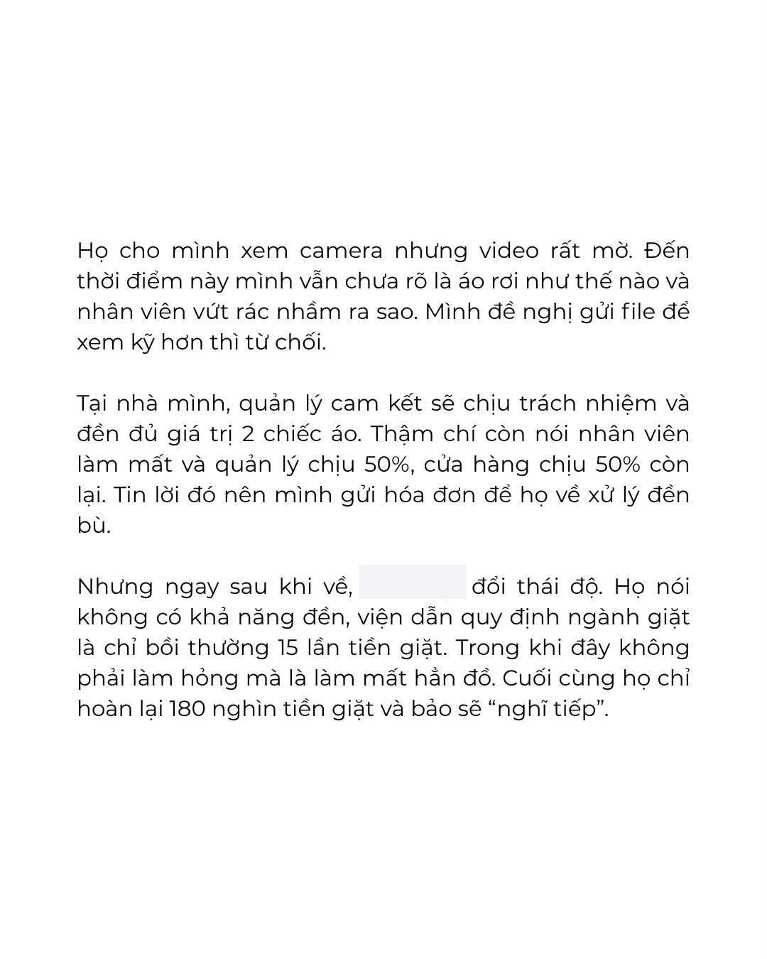Drama kh&aacute;ch tố tiệm giặt H&agrave; Nội l&agrave;m mất 2 &aacute;o hiệu 60 triệu, &aacute;o kho&aacute;c LV 150 triệu cũng gặp sự cố thảm thương- Ảnh 4.