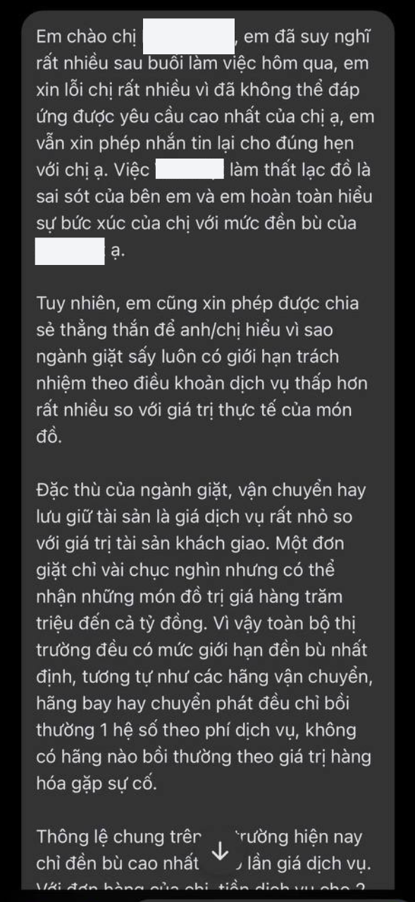 Drama kh&aacute;ch tố tiệm giặt H&agrave; Nội l&agrave;m mất 2 &aacute;o hiệu 60 triệu, &aacute;o kho&aacute;c LV 150 triệu cũng gặp sự cố thảm thương- Ảnh 11.