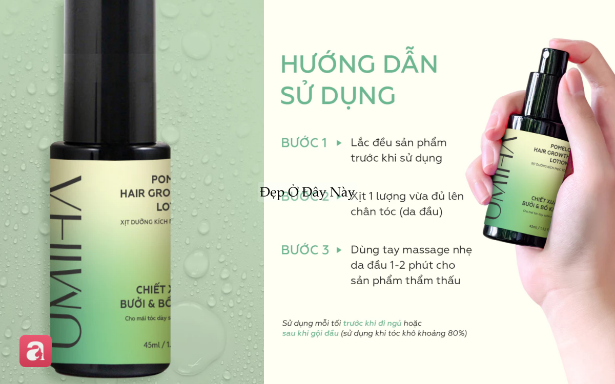 5 lọ dưỡng serum t&oacute;c "made in Vietnam" được nhiều chị em y&ecirc;u th&iacute;ch v&igrave; gi&uacute;p t&oacute;c mọc tua tủa, giảm rụng thấy r&otilde; - Ảnh 3.