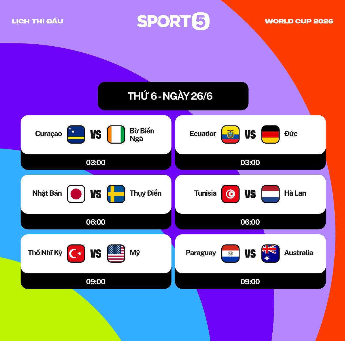 Lịch thi đấu World Cup ng&agrave;y 26/6: Nhật Bản đại chiến Thụy Điển, Đức v&agrave; H&agrave; Lan bước v&agrave;o lượt đấu quyết định- Ảnh 1.