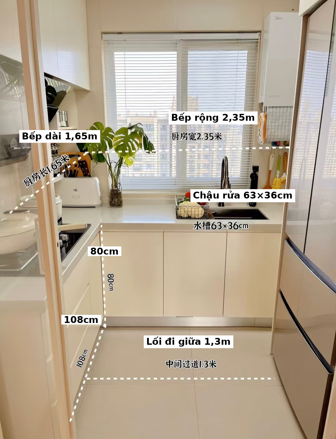 Từ chối trang tr&iacute; &ldquo;qu&aacute; đ&agrave;&rdquo;, người phụ nữ chi chưa tới 260 triệu đồng cải tạo căn hộ 76m&sup2;: Th&agrave;nh quả khiến h&agrave;ng x&oacute;m k&eacute;o nhau tới học hỏi- Ảnh 9.