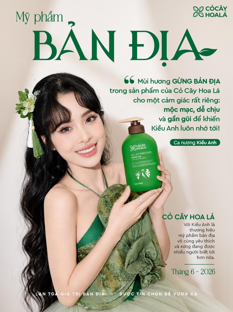 M&ecirc; &ldquo;m&ugrave;i gừng tươi&rdquo;, Ca nương Kiều Anh ngỏ &yacute; l&agrave;m đại sứ h&atilde;ng mỹ phẩm bản địa - Ảnh 1.