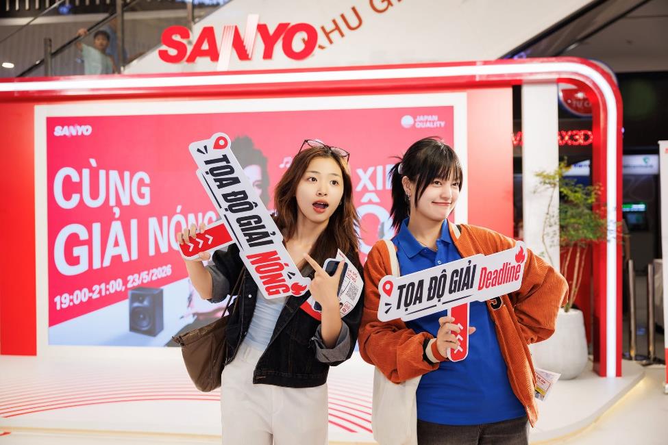 Tọa độ giải n&oacute;ng thu h&uacute;t người trẻ check-in: SANYO đang trẻ h&oacute;a thương hiệu như thế n&agrave;o? - Ảnh 1.