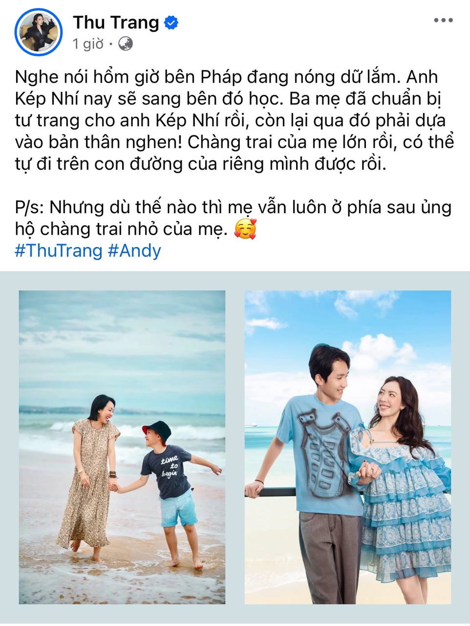 Con trai Thu Trang - Tiến Luật chuẩn bị sang Ph&aacute;p- Ảnh 1.