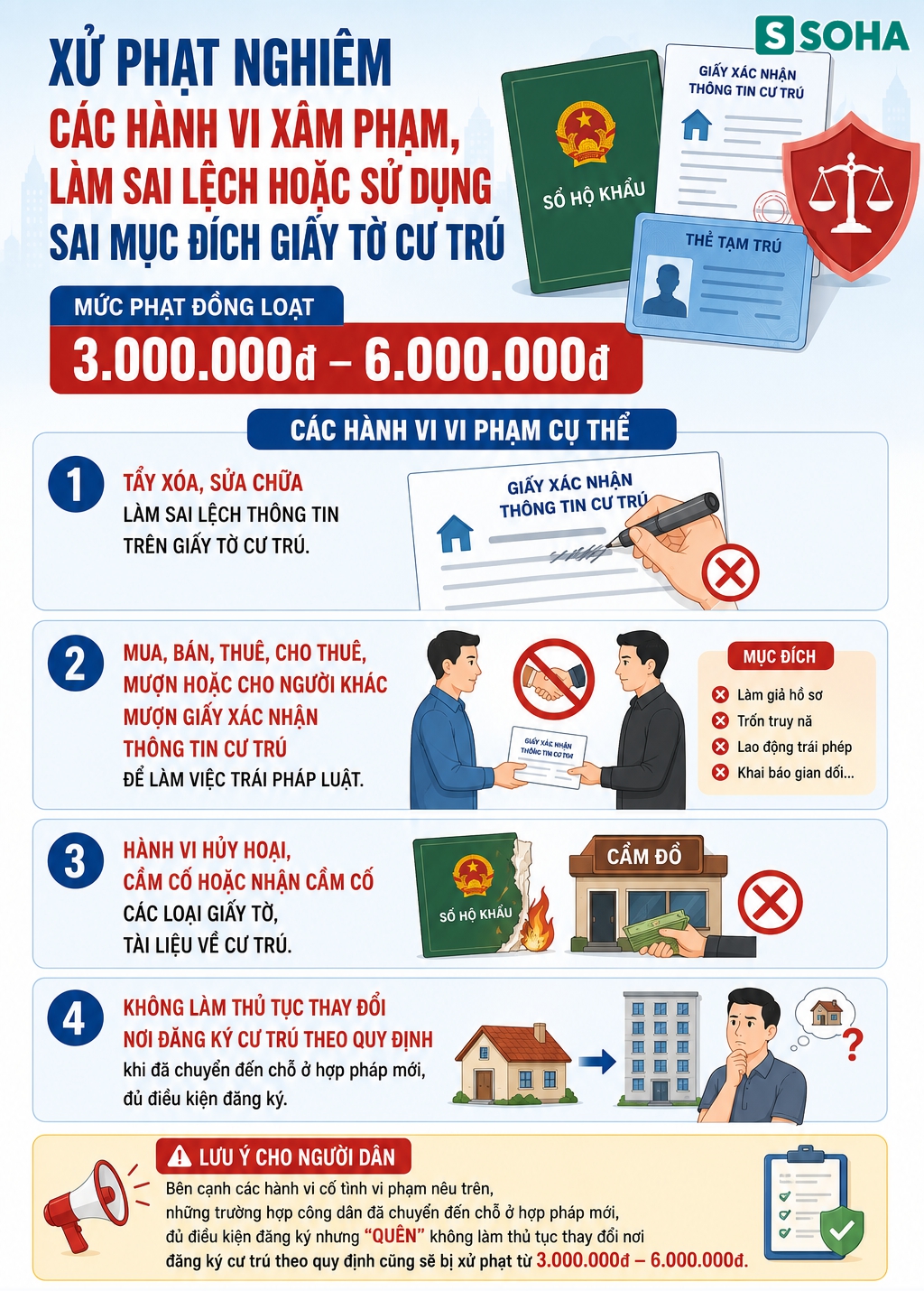 Tất cả người d&acirc;n H&agrave; Nội ch&uacute; &yacute; mức phạt li&ecirc;n quan thường tr&uacute;, tạm tr&uacute; tới 12 triệu đồng từ 1/7 - Ảnh 3.
