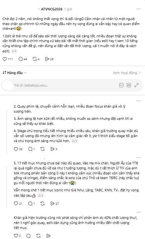 5 tiếng 38 ph&uacute;t đầu ti&ecirc;n của show Ch&ocirc;ng Gai: D&agrave;i d&ograve;ng v&agrave; mệt- Ảnh 3.