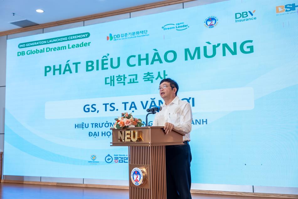 Lễ khởi động học bổng DB Global Dream Leader m&ugrave;a 2 tại Đại học Kinh tế Quốc d&acirc;n - Ảnh 4.