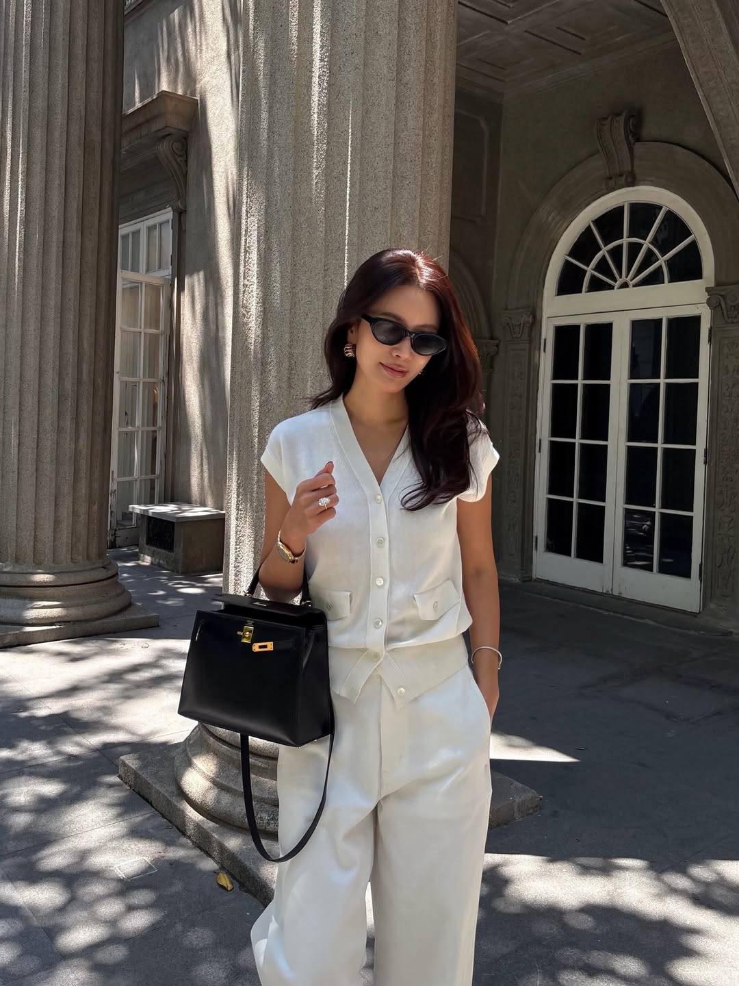G&aacute;i H&agrave;n sống ở Paris g&acirc;y sốt v&igrave; mặc đẹp: Thanh lịch s&agrave;nh điệu c&oacute; thừa, bảo sao cả ngh&igrave;n người muốn copy- Ảnh 6.