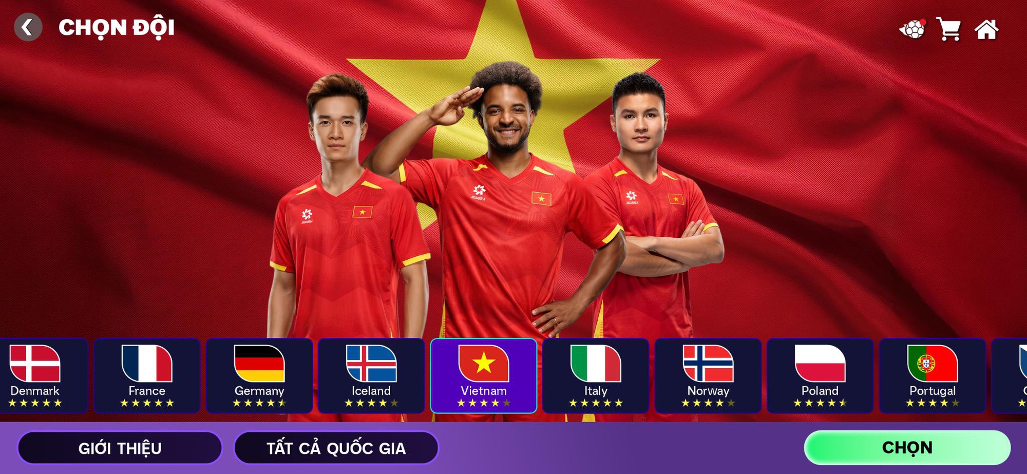 Đội tuyển Việt Nam ch&iacute;nh thức xuất hiện trong FC Mobile Việt Nam với đầy đủ &aacute;o đấu, logo v&agrave; cầu thủ! - Ảnh 3.