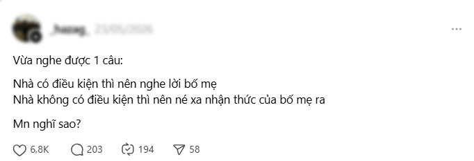 &ldquo;Nh&agrave; ngh&egrave;o th&igrave; n&eacute; xa nhận thức của bố mẹ ra&rdquo;: H&agrave;ng ngh&igrave;n người tranh c&atilde;i về giới hạn của gia đ&igrave;nh- Ảnh 2.