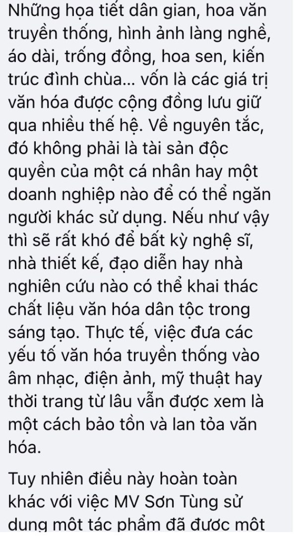 Fanpage B&aacute;o Điện tử VTV hỏi hộ netizen: &ldquo;T&agrave;n Chỉ xin ph&eacute;p c&aacute;c l&agrave;ng nghề thủ c&ocirc;ng chưa m&agrave; đưa họa tiết văn h&oacute;a v&agrave;o rồi đ&ograve;i đ&aacute;nh bản quyền?&rdquo;- Ảnh 2.