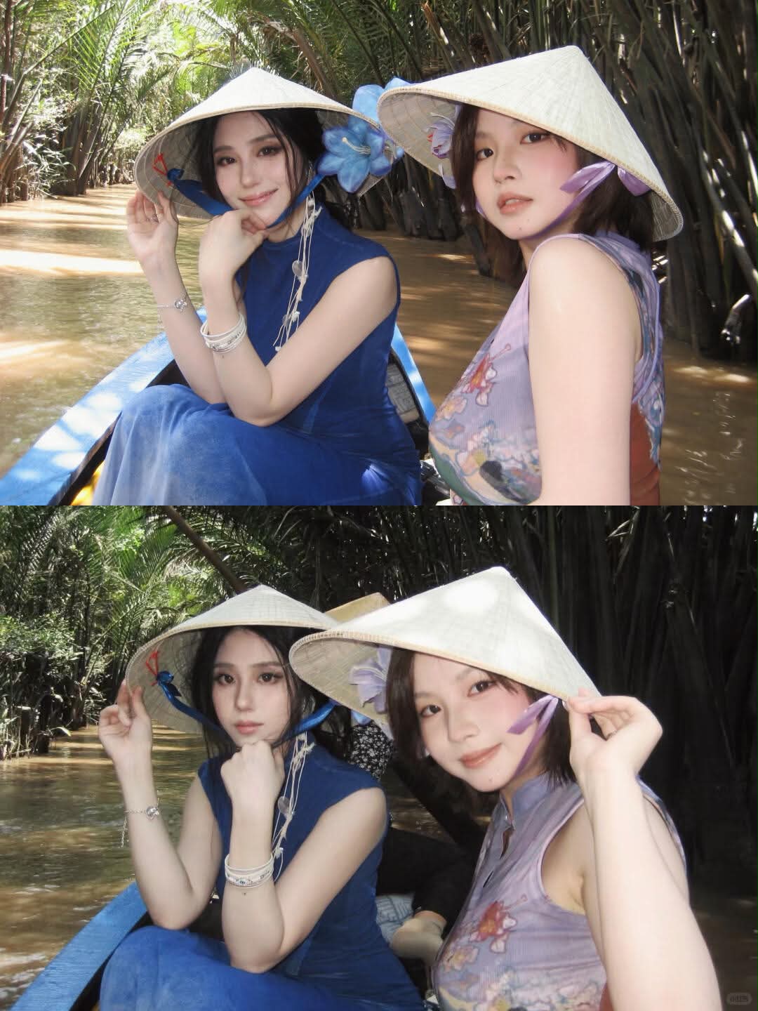 Tỷ tỷ xứ Trung đua nhau mặc sườn x&aacute;m gh&eacute; miền T&acirc;y đội n&oacute;n l&aacute; ch&egrave;o xuồng, l&agrave;m n&ecirc;n mấy bộ h&igrave;nh "chấn động"- Ảnh 4.