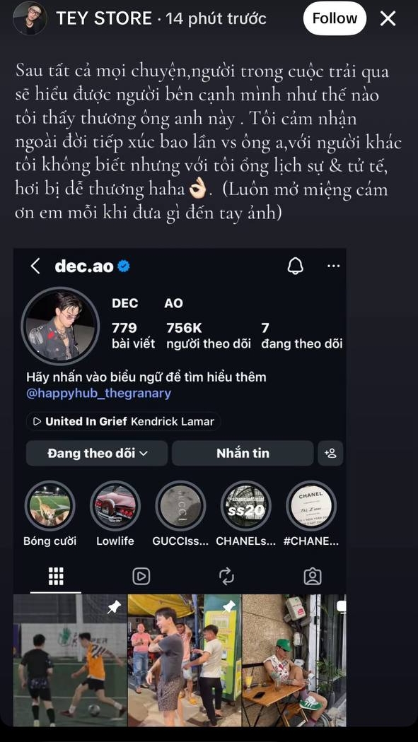 1 nh&acirc;n vật ở b&ecirc;n cạnh với L&acirc;m Minh bỗng đăng đ&agrave;n ẩn &yacute; bị đối xử tệ, n&oacute;i &ldquo;thương Decao&rdquo;: Chuyện g&igrave; đ&acirc;y?- Ảnh 2.