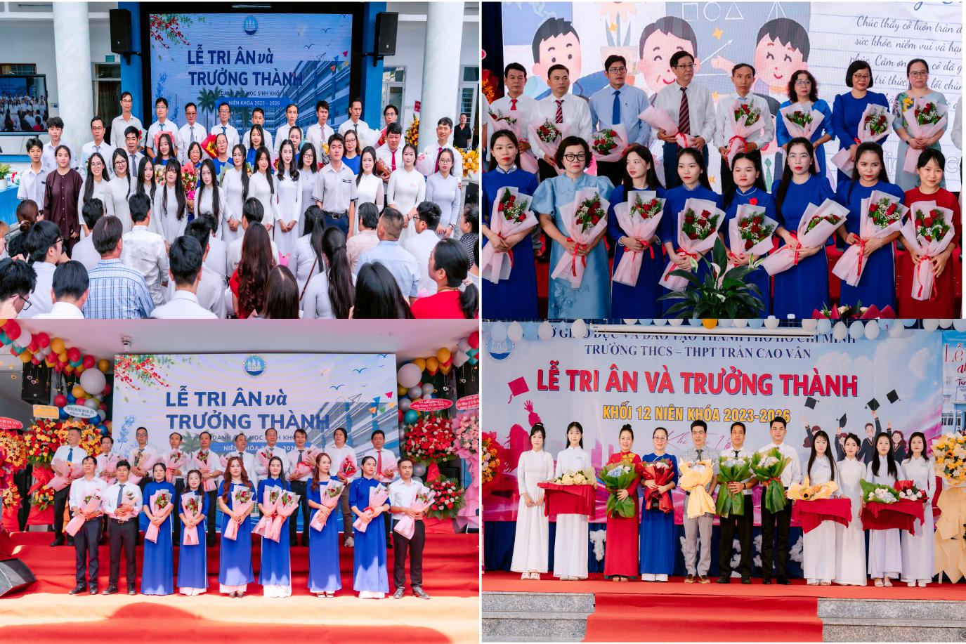 Khoảnh khắc ôm cha mẹ khóc đầy xúc động của học sinh Trần Cao Vân trong lễ Tri ân và Trưởng thành - Ảnh 2. Khoảnh khắc ôm cha mẹ khóc đầy xúc động của học sinh Trần Cao Vân trong lễ Tri ân và Trưởng thành - Ảnh 2.
