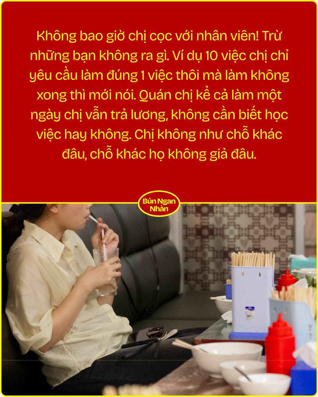 B&agrave; chủ b&uacute;n ngan Nh&agrave;n lần đầu l&ecirc;n tiếng: "Kh&ocirc;ng bao giờ cọc với nh&acirc;n vi&ecirc;n, ng&agrave;y n&agrave;o cũng tập thể dục, kh&aacute;ch ruột hiểu chị l&agrave; đủ!" - Ảnh 13.