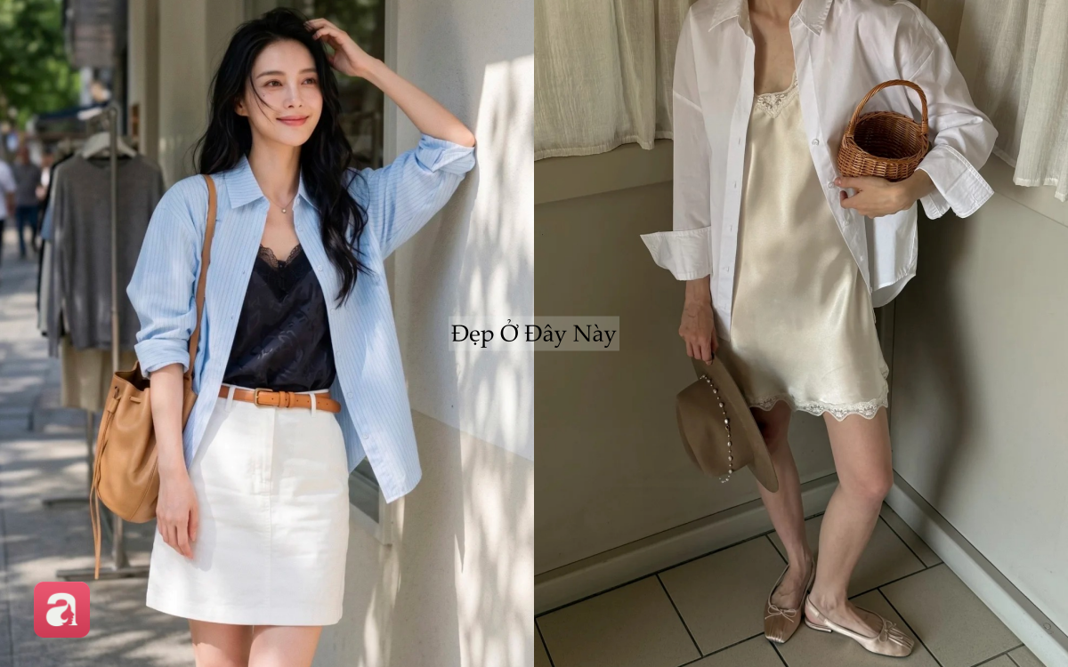 &Aacute;o lụa đ&iacute;nh ren đang hot rần rần, nhưng mặc sao để đẹp m&agrave; kh&ocirc;ng lo "giống đồ ngủ"- Ảnh 3.