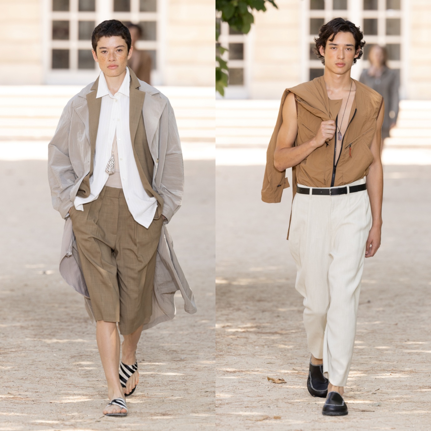 Maison kitsuné xuân hè 2027: thuỷ tính dịu dàng giữa ngày nắng gắt - Ảnh 2.