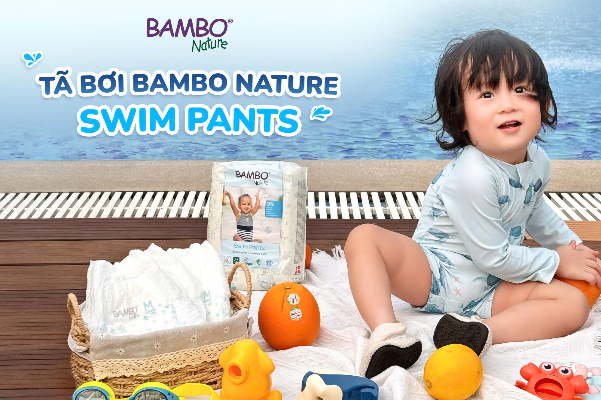 Mùa hè sành điệu của con: Tã bơi Bambo Nature, nhẹ tênh dưới nước! - Ảnh 1.