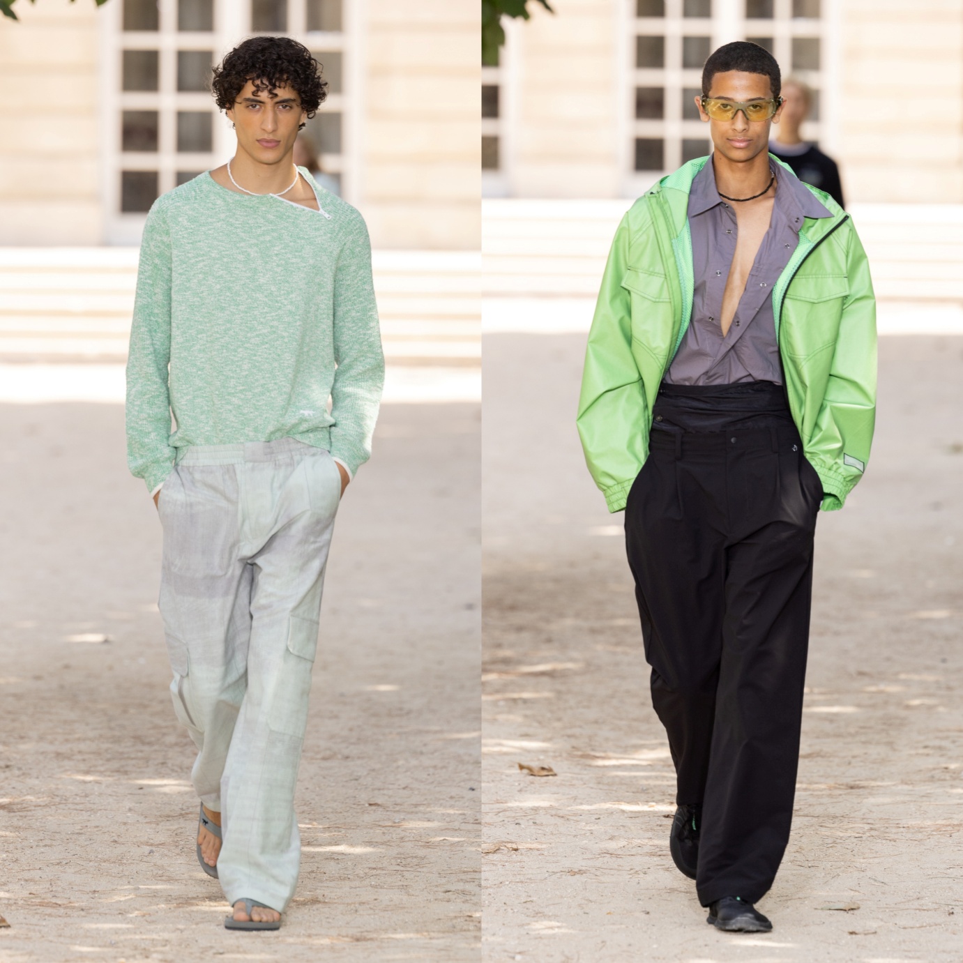 Maison kitsuné xuân hè 2027: thuỷ tính dịu dàng giữa ngày nắng gắt - Ảnh 4.
