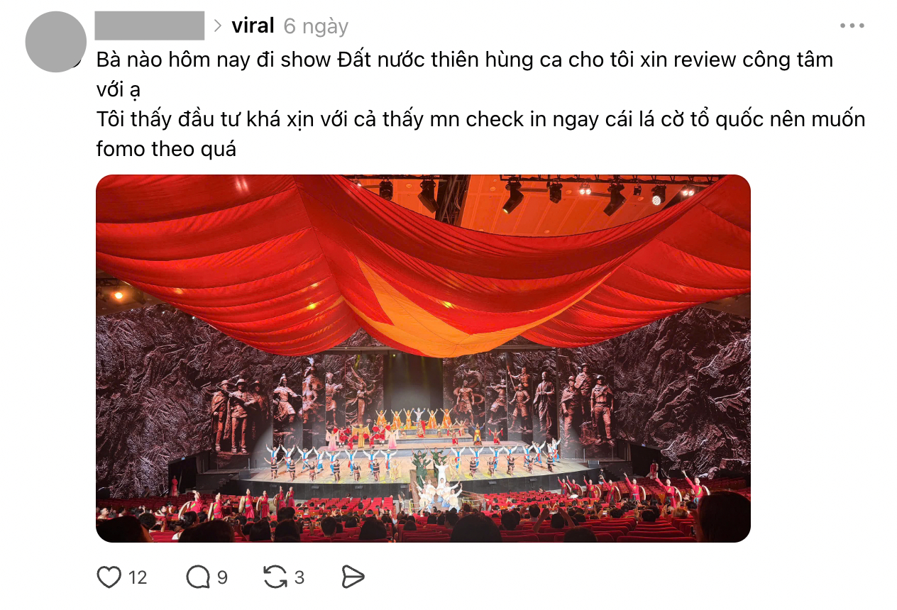 Khoảnh khắc l&aacute; Quốc kỳ k&eacute;o l&ecirc;n ở show diễn Đất Nước Thi&ecirc;n H&ugrave;ng Ca đang viral: V&igrave; sao nhiều người xem xong đều nổi da g&agrave;? - Ảnh 5.