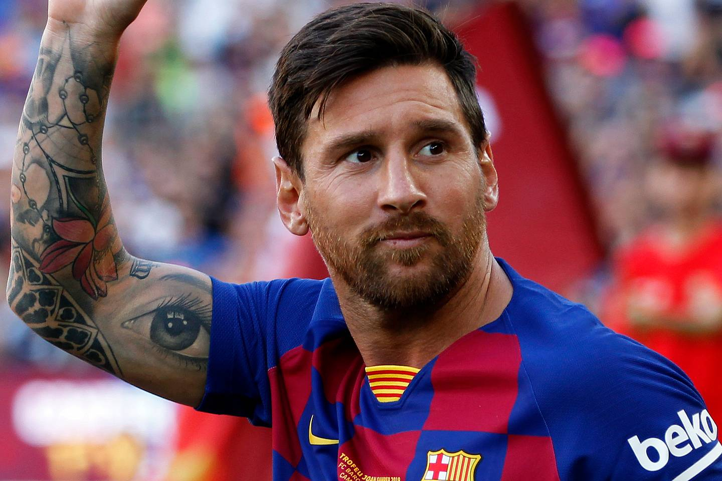 Loạt h&igrave;nh xăm của Messi: Mỗi n&eacute;t mực mỗi chương cuộc đời, một l&aacute; b&agrave;i may mắn yểm tr&ecirc;n ống đồng- Ảnh 3.