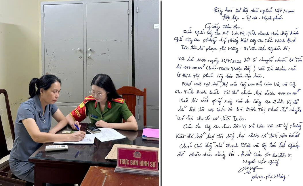 Ph&aacute;t hiện một t&agrave;i khoản Vietcombank ph&aacute;t sinh giao dịch chuyển khoản 400 triệu đồng, c&ocirc;ng an khẩn trương r&agrave; so&aacute;t dữ liệu- Ảnh 2.
