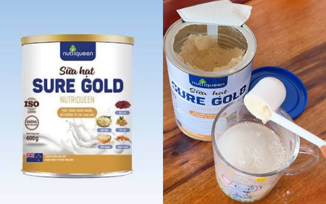 Bất ngờ kết quả kiểm nghiệm l&ocirc; sữa hạt Sure Gold Nutri Queen, doanh nghiệp bị xử phạt- Ảnh 1.