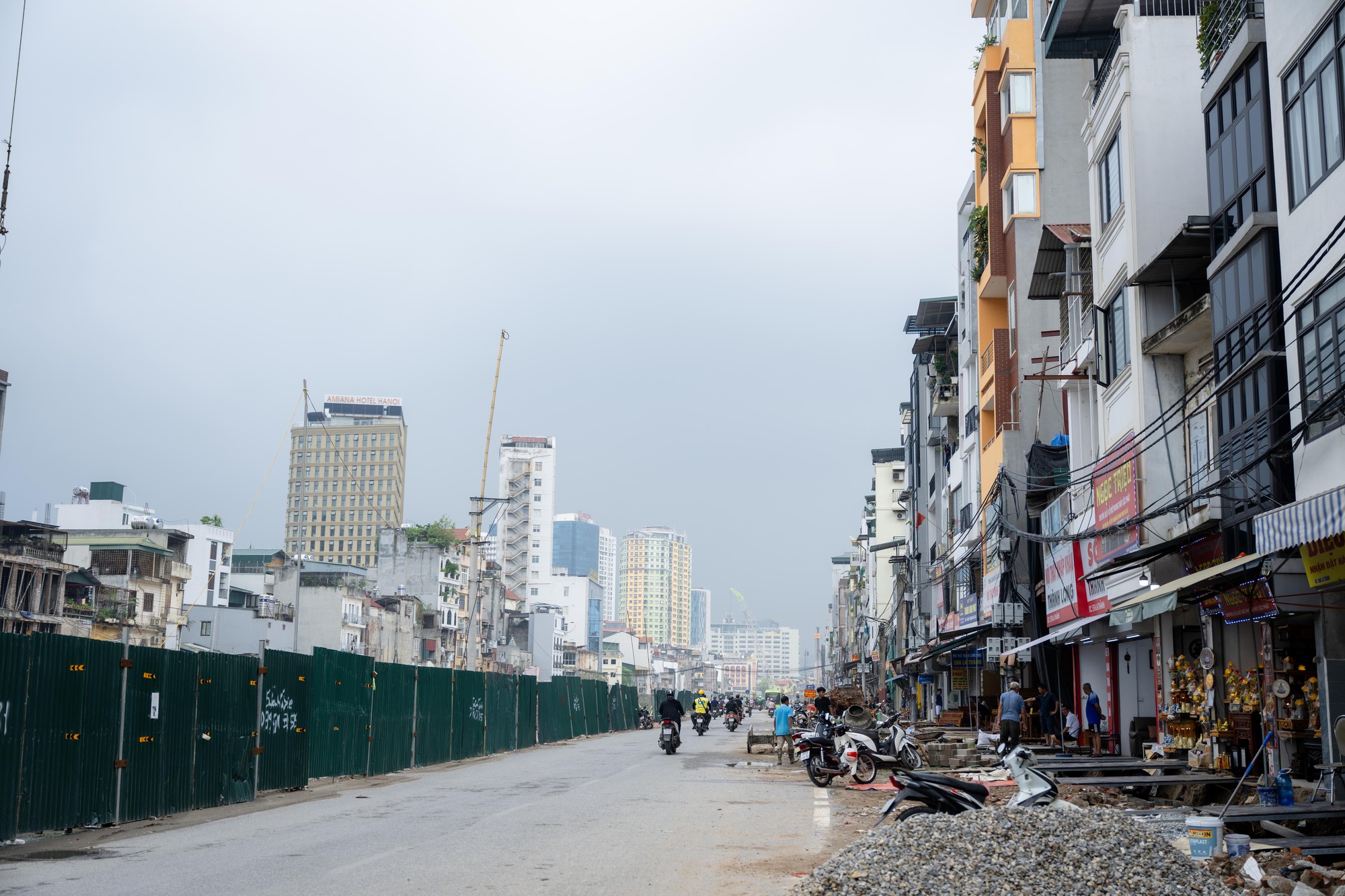 Cận cảnh c&ocirc;ng trường V&agrave;nh đai 1 đoạn Ho&agrave;ng Cầu - Voi Phục trong giai đoạn nước r&uacute;t, mục ti&ecirc;u th&ocirc;ng xe trước dịp 2/9- Ảnh 10.