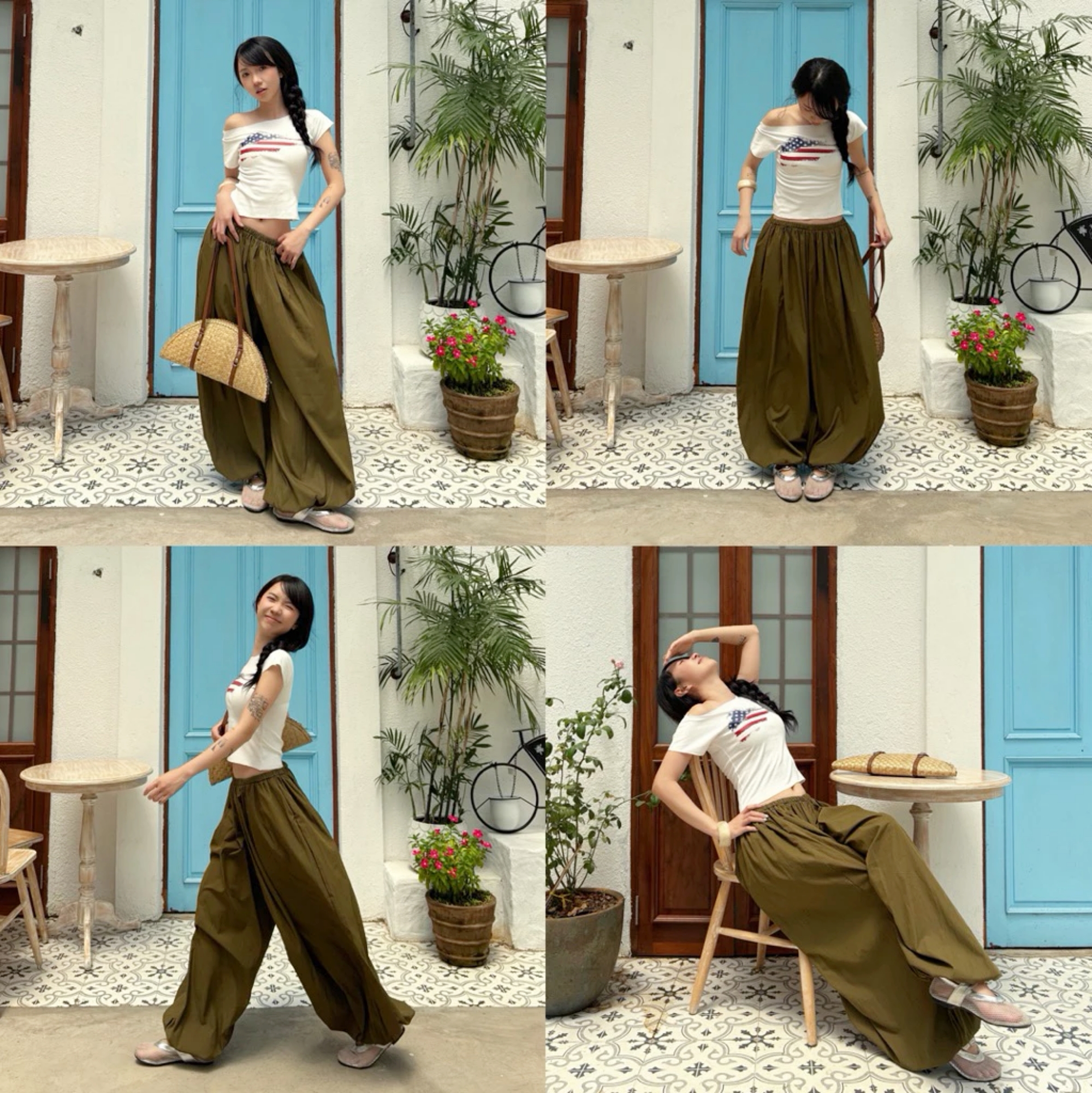 Quần phồng d&aacute;ng m&acirc;y: Chiếc quần "cứ mặc l&agrave; đẹp" đang được c&aacute;c qu&yacute; c&ocirc; Ph&aacute;p y&ecirc;u th&iacute;ch- Ảnh 16.