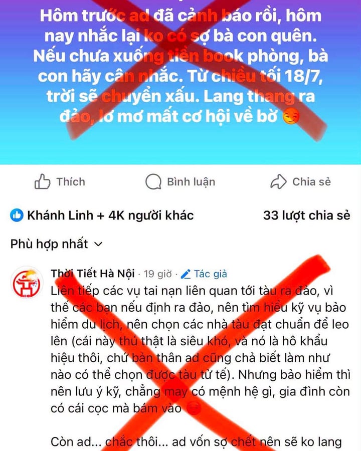 L&agrave;m r&otilde; fanpage tung tin xấu về thời tiết Quảng Ninh, g&acirc;y hoang mang dư luận- Ảnh 1.