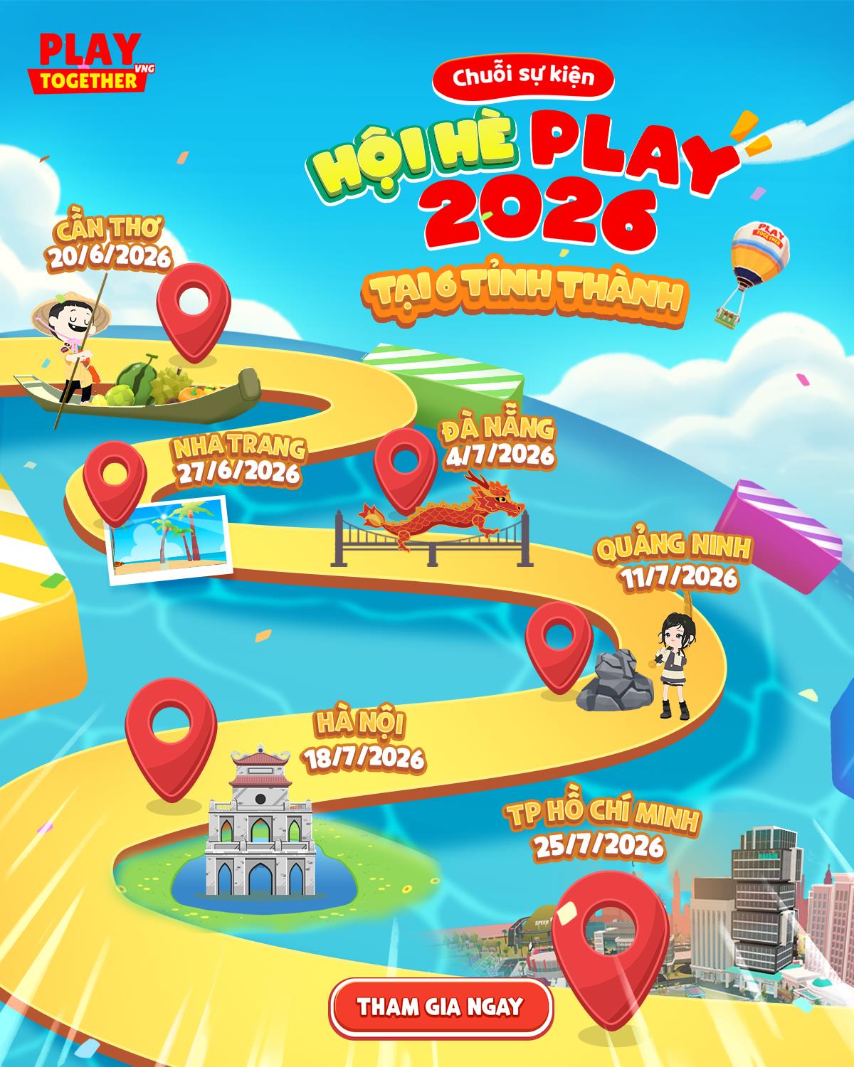 Dung Dăng Dung Dẻ, Play Hè Có Hội: Play Together VNG chơi lớn với chuỗi sự kiện offline xuyên Việt hoành tráng hè 2026 - Ảnh 3.