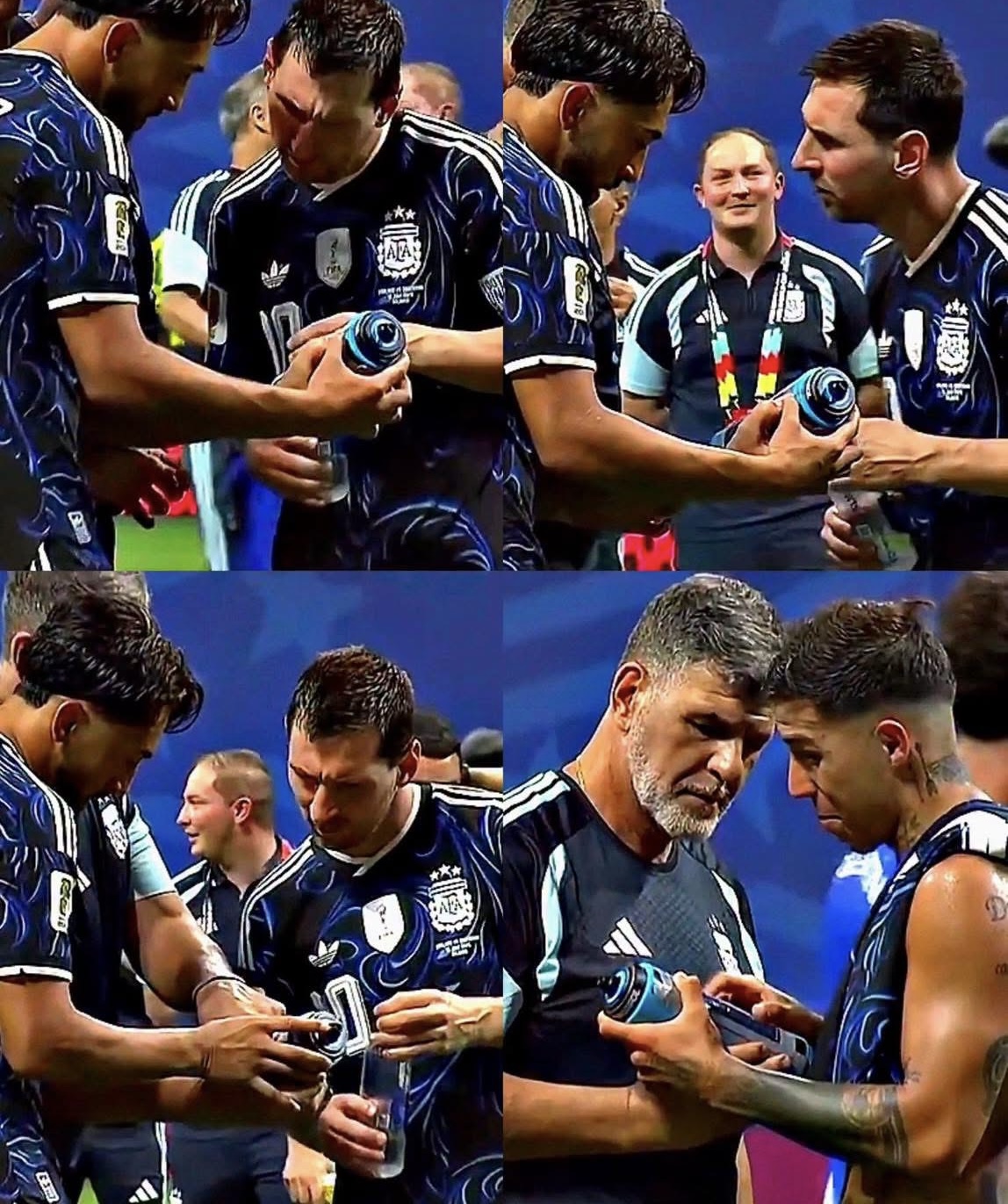 Cầu thủ Argentina rủ nhau "check phao" bắt penalty của Pickford: To&agrave;n tiếng Anh kh&ocirc;ng biết Messi c&oacute; hiểu kh&ocirc;ng chỉ thấy cười- Ảnh 3.