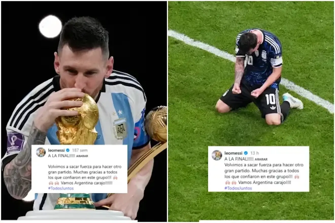 X&ocirc;n xao c&aacute;ch Messi ăn mừng tr&ecirc;n MXH sau chiến thắng tuyển Anh: Giống hệt 4 năm trước, l&agrave; b&ugrave;a may mắn hay đơn giản l&agrave; GOAT qu&aacute; "low-tech"?- Ảnh 1.