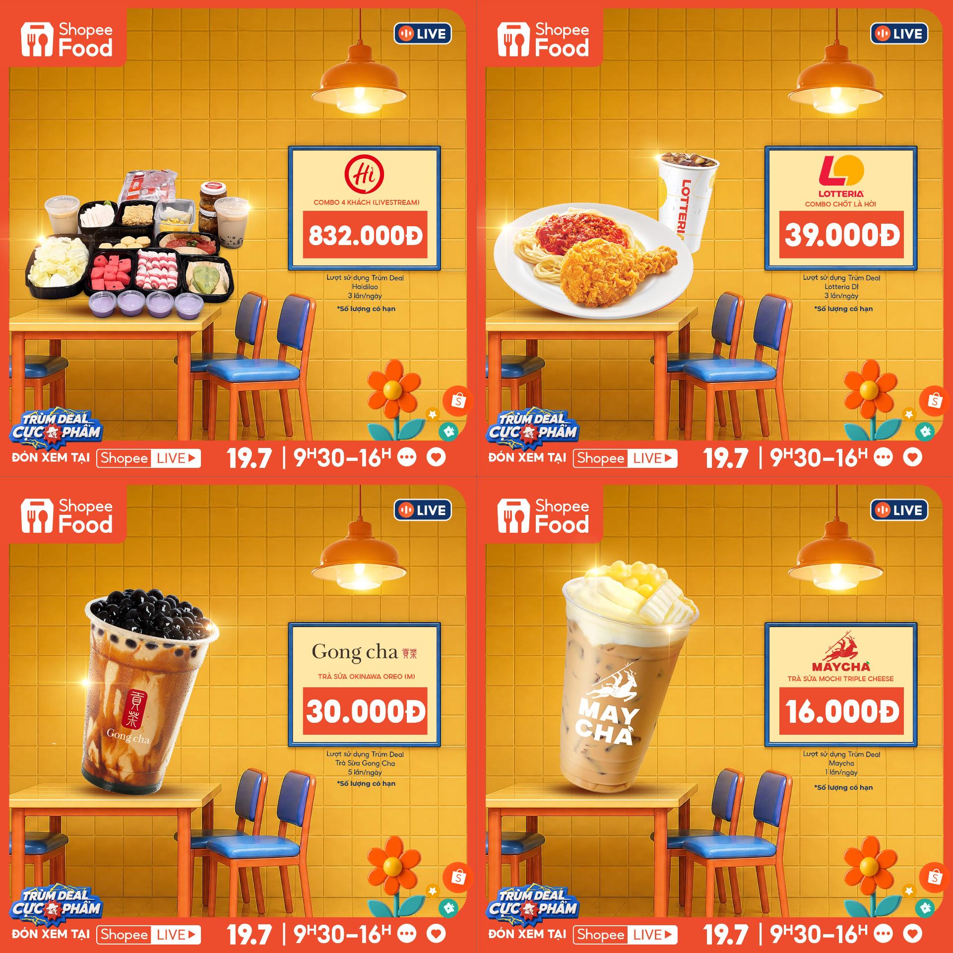 Cuối tuần xem livestream, nắm ngay b&iacute; k&iacute;p săn deal m&oacute;n ngon si&ecirc;u hời c&ugrave;ng ShopeeFood - Ảnh 1.