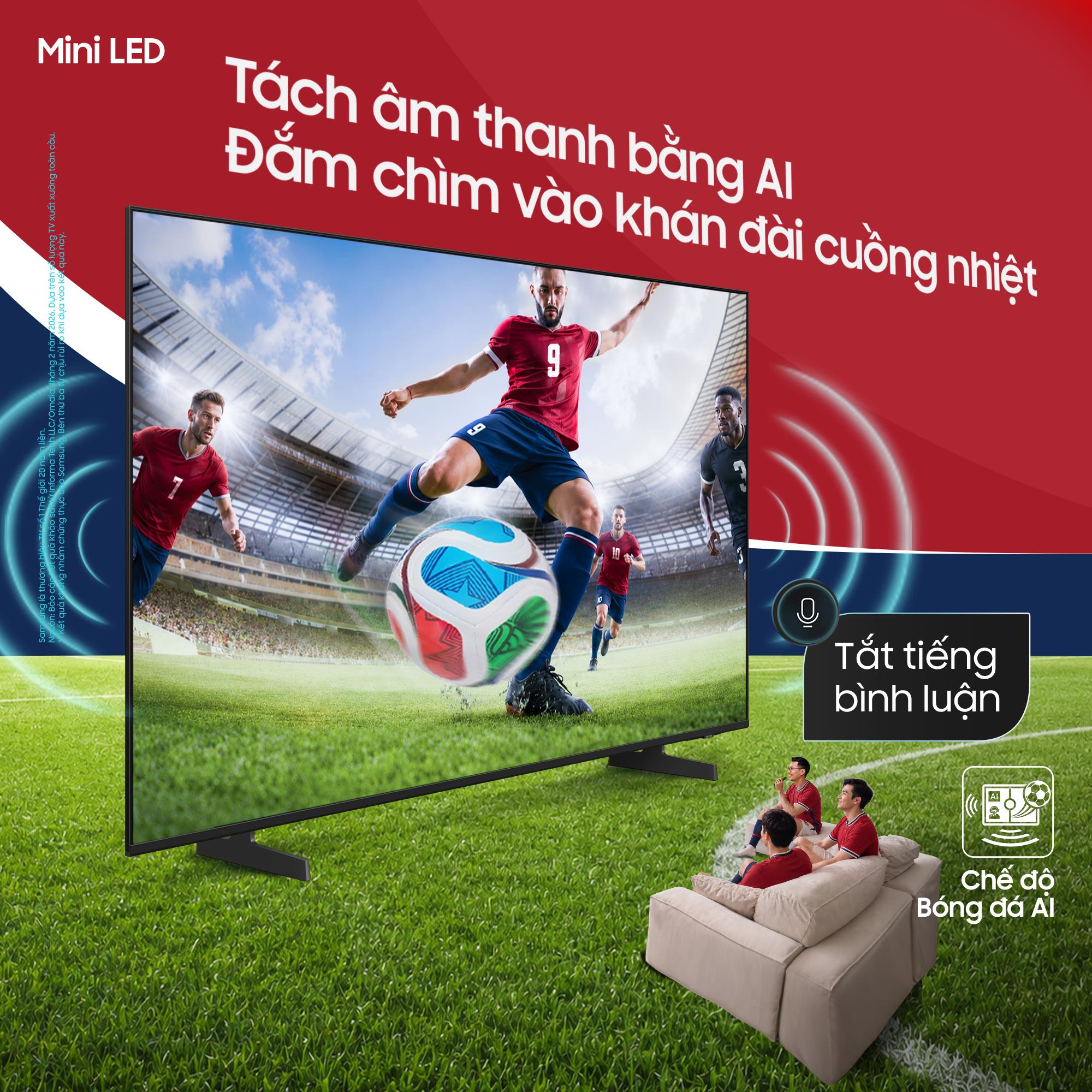 Xem bóng đá cực ngầu, thoải mái bật tắt âm thanh sân cỏ hay tiếng bình luận theo ý thích - Ảnh 2.
