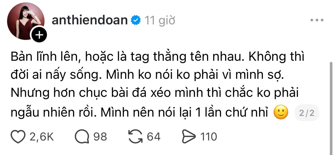 X&ocirc;n xao Minh Triệu - Thi&ecirc;n &Acirc;n c&oacute; biến căng, đ&ograve;i tag thẳng t&ecirc;n để "ba mặt một lời"?- Ảnh 4.